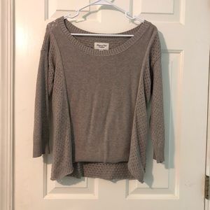 Tan/grey sweater